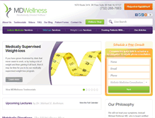 Tablet Screenshot of mdwellnessmd.com